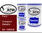 Preview: Ford, Chestnut Metallic, B4 / M6938: 500ml Lackdose + 500ml Klarlack + 250ml Härter - Set, von ATW Autoteile West.